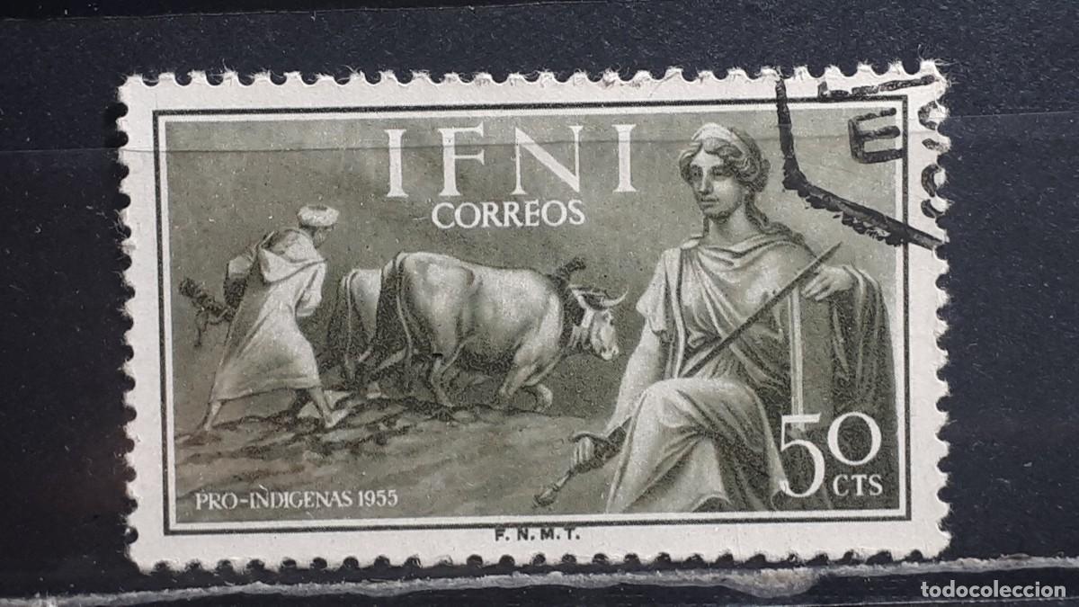 Stamps: IFNI. A&Ntilde;O 1955. &deg;. EDIFIL 124