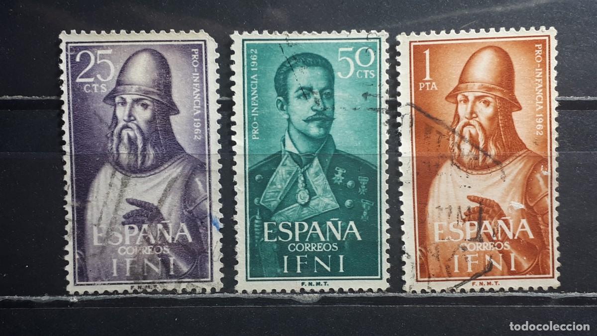 Briefmarken: IFNI. A&Ntilde;O 1962. &deg;. EDIFIL 187/9