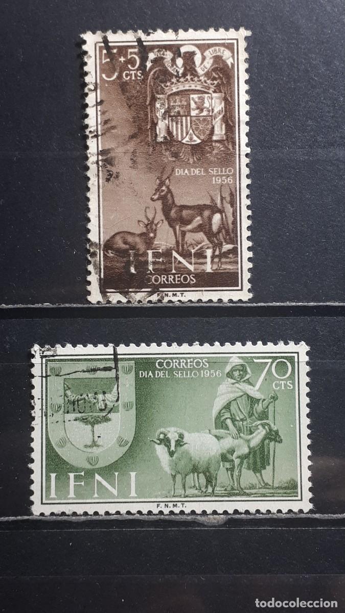 Briefmarken: IFNI. A&Ntilde;O 1956. &deg;. EDIFIL 132, 134