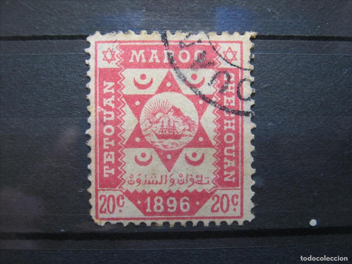 Timbres: MARRUECOS LOCALES 1896 TETUAN A CHECHOUAN YVERT 141 USADO PERFECTO.