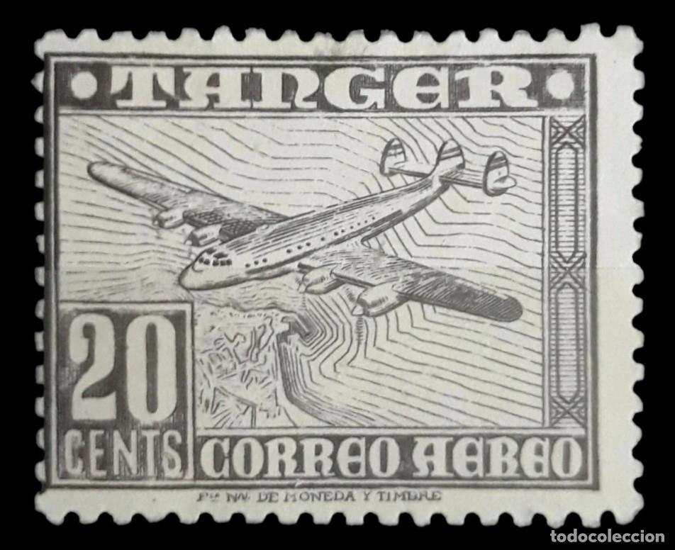Sellos: T&Aacute;NGER 1948 Correo A&eacute;reo. Edifil 166. USADO.
