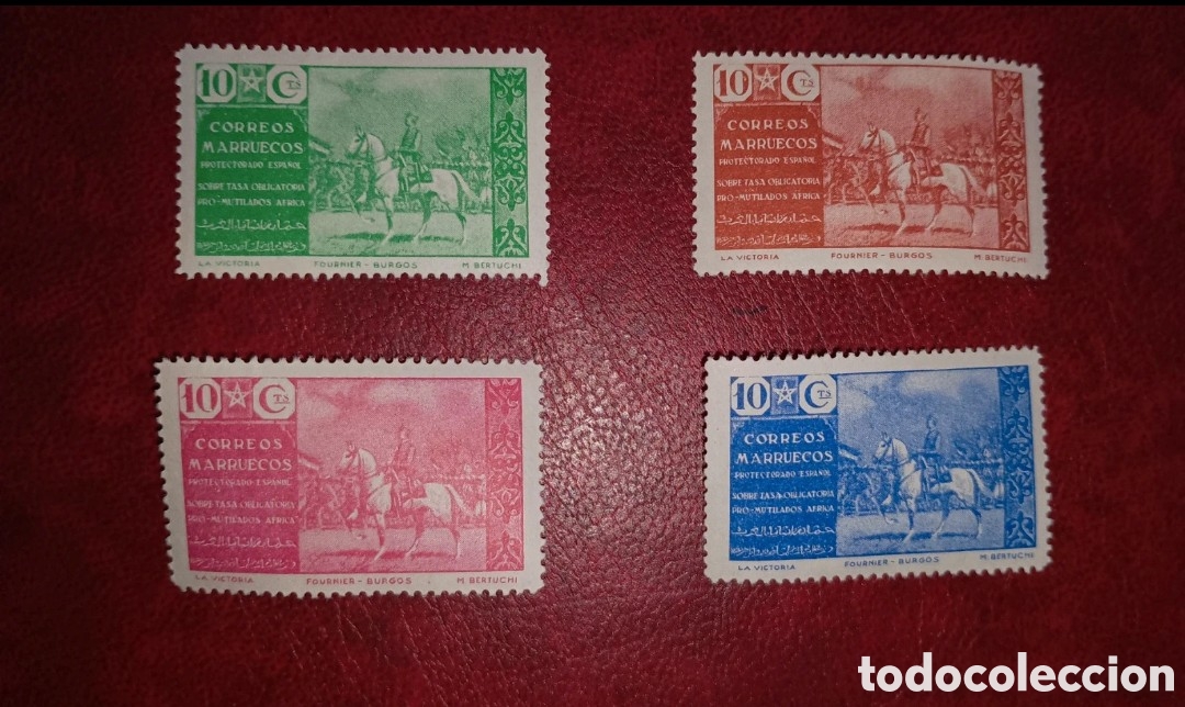 Sellos: MARRUECOS ESPA&Ntilde;OL 1941 - BENEFICENCIA PRO MUTILADOS DE GUERRA - CAT&Aacute;LOGO EDIFIL 13/16