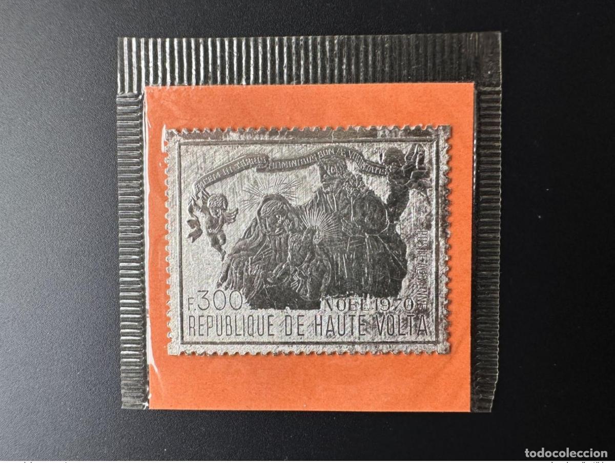 Sellos: Haute Volta 1970 Mi. 316 Silver Argent No&euml;l Weihnachten Navidad Natal