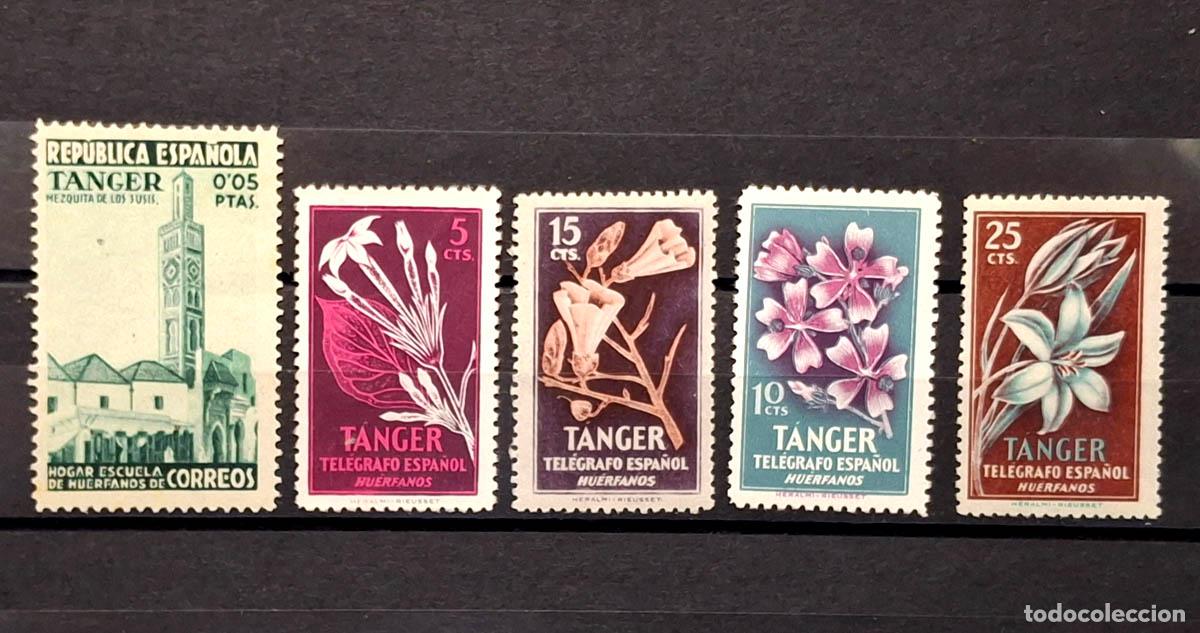 Sellos: 5 sellos T&aacute;nger