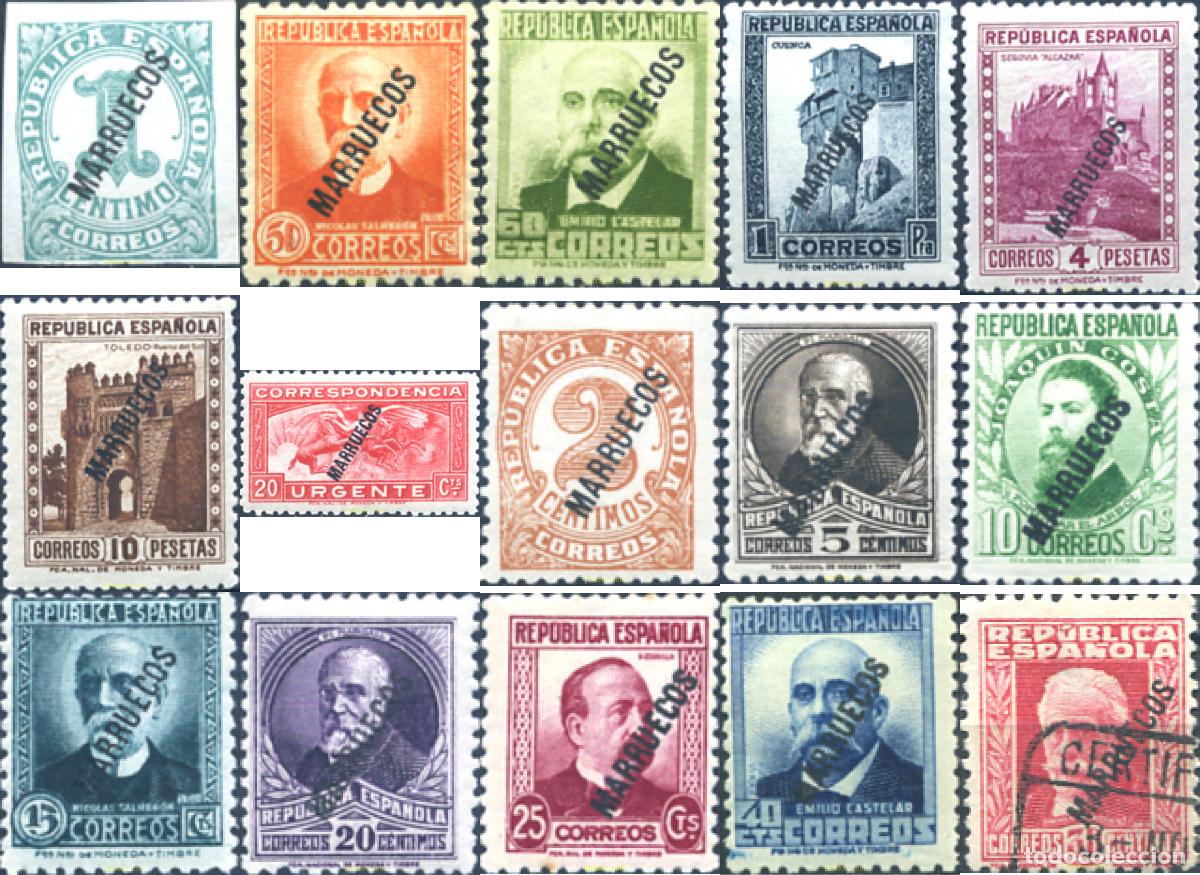 Sellos: 342923 MNH TANGER. Ocupaci&oacute;n Espa&ntilde;ola 1933 SELLOS DE ESPA&Ntilde;A