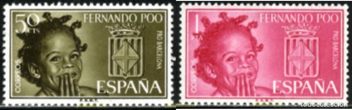 Sellos: 190000 MNH FERNANDO POO 1963 AYUDA A BARCELONA