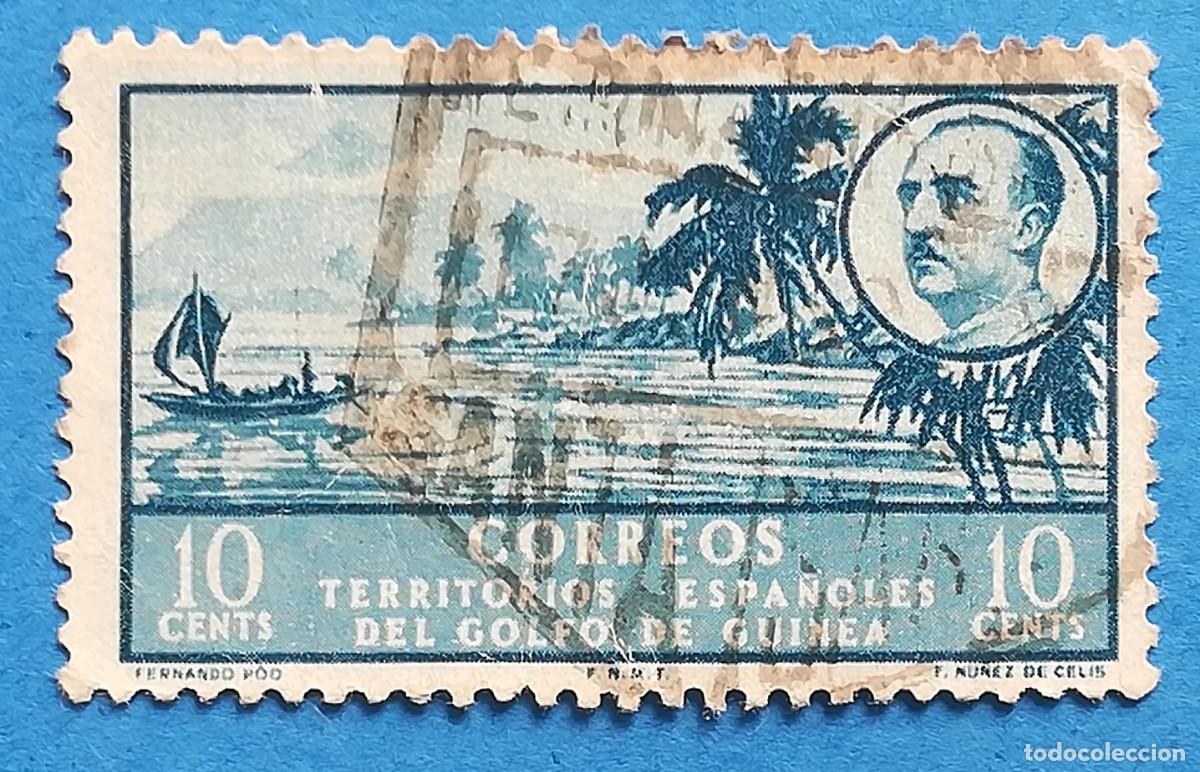 Sellos: Guinea espa&ntilde;ola. Isla de Fernando Poo. Edifil 279. Usado.