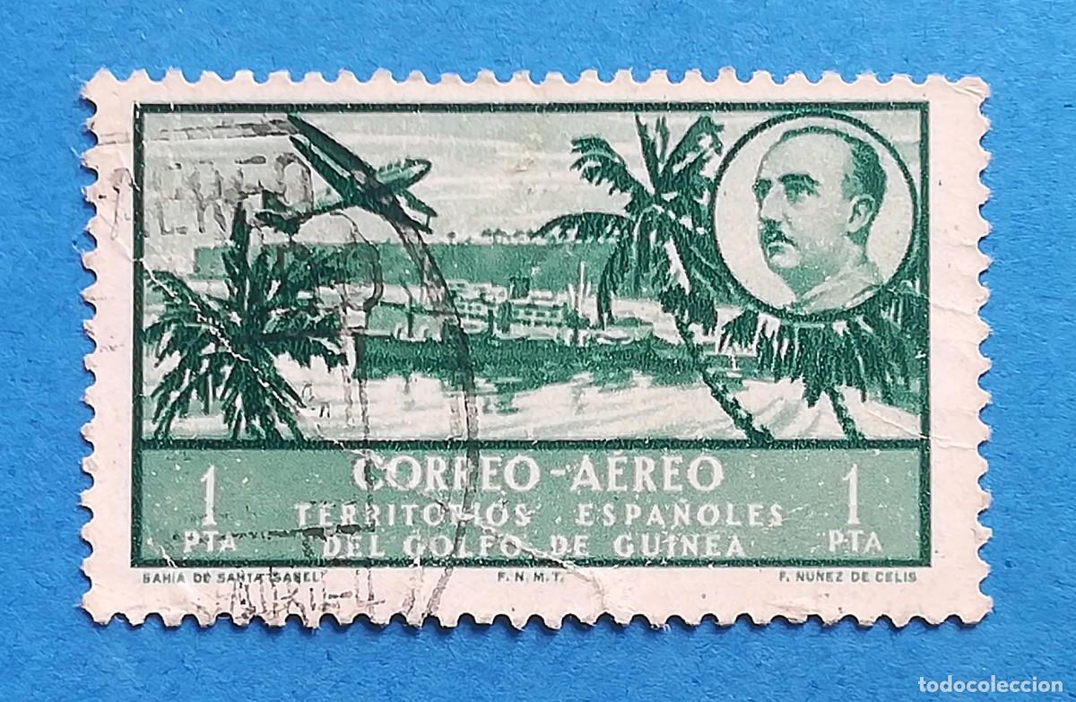 Sellos: Guinea espa&ntilde;ola. Bah&iacute;a de Santa Isabel. Edifil 288. Usado.
