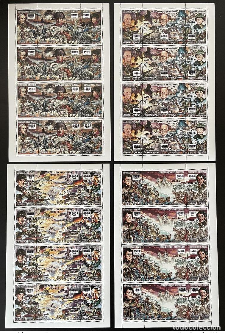Sellos: Guinea 2009 Mi. 6741-6752 hojas sobrecargadas de War Napoleon Bonaparte Austerlitz