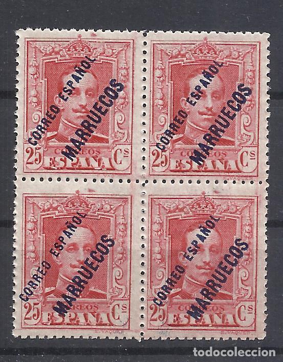 Sellos: TANGER marruecos 1929 edifil 55 NUEVO** BLOQUE DE 4 VALOR 2022 CATALOGO 308.- EUROS