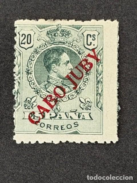 Sellos: Cabo Juby, Sello de Espa&ntilde;a, habilitado, 1919, Edifil 10, nuevo con fijasellos