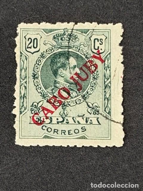 Sellos: Cabo Juby, Sello de Espa&ntilde;a, habilitado, 1919, Edifil 10, usado