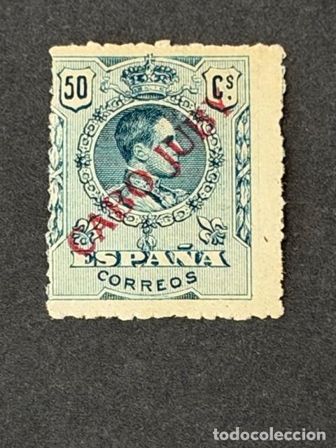 Sellos: Cabo Juby, Sello de Espa&ntilde;a, habilitado, 1919, Edifil 14, nuevo con fijasellos