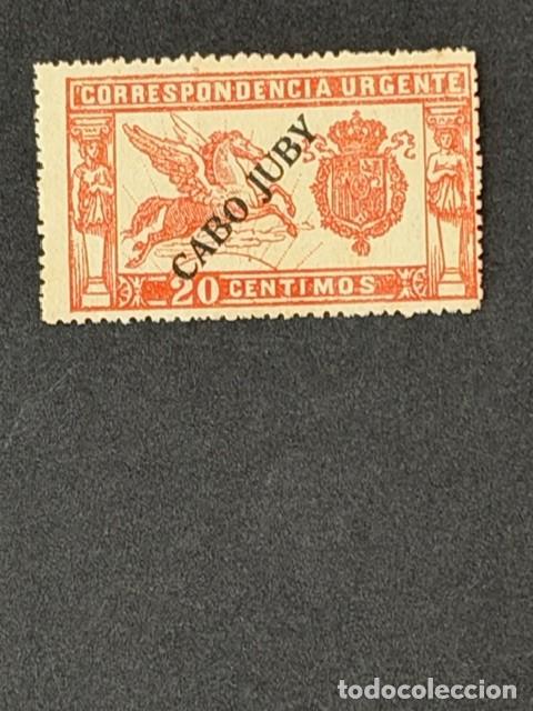 Sellos: Cabo Juby, Sello de Espa&ntilde;a, habilitado, 1919, Edifil 18, nuevo con fijasellos