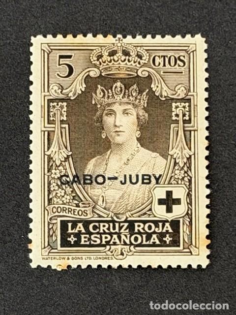 Sellos: Cabo Juby, Pro Cruz Roja Espa&ntilde;ola, habilitado, 1926, Edifil 28, nuevo