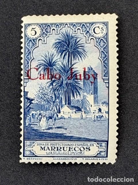 Sellos: Cabo Juby, Sellos de Marruecos, habilitado, 1934-1936, Edifil 52, nuevo con fijasellos