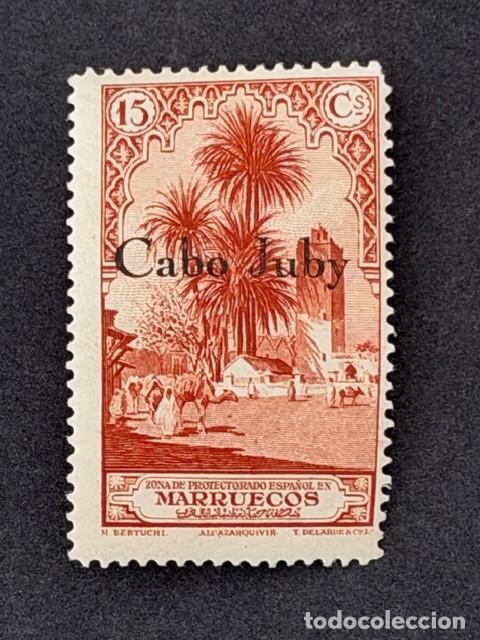 Sellos: Cabo Juby, Sellos de Marruecos, habilitado, 1934-1936, Edifil 54, nuevo con fijasellos