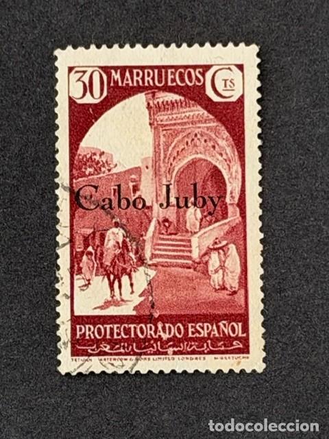 Sellos: Cabo Juby, Sellos de Marruecos, habilitado, 1934-1936, Edifil 64, usado