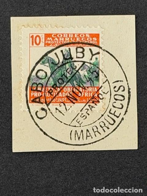 Sellos: Cabo Juby, Beneficencia, Sello de Marruecos, 1945, sello usado en Cabo Juby