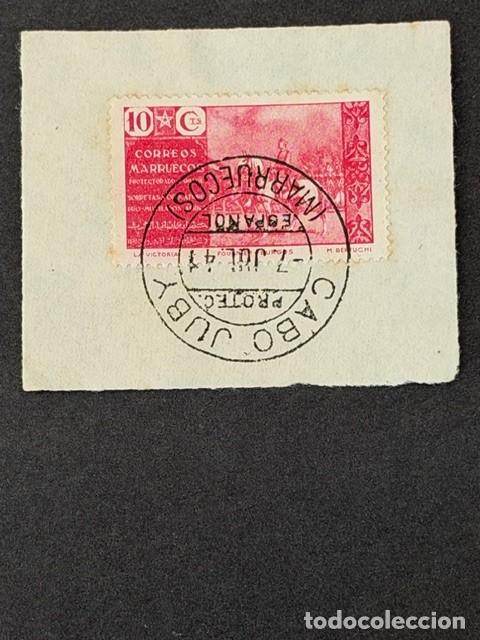 Sellos: Cabo Juby, Beneficencia, Sello de Marruecos, 1941, sello usado en Cabo Juby