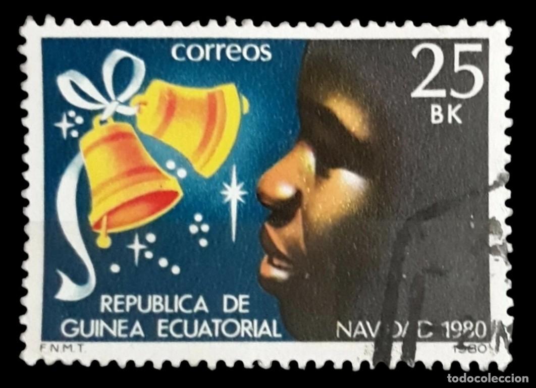 Sellos: GUINEA ECUATORIAL 1981 Navidad. EDIFIL 25. USADO