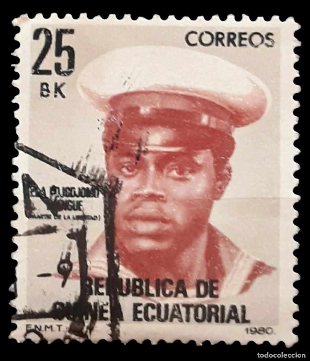 Sellos: GUINEA ECUATORIAL 1981 SERIE B&Aacute;SICA. EDIFIL 20. USADO.