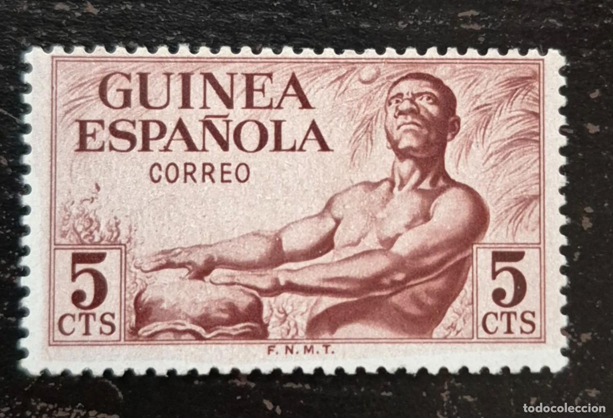 Sellos: GUINEA - A&ntilde;o 1952 - Edifil 311 - Nuevo con fijasello - Se env&iacute;a el de la imagen