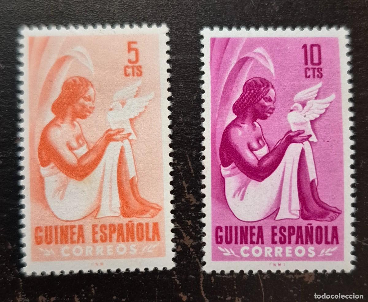 Sellos: GUINEA - A&ntilde;o 1953 - Edifil 325/326** - NUEVOS - Goma original - Se env&iacute;a el de la imagen