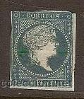 Timbres: SELLO COLONIAS ESPA&Ntilde;OLAS ANTILLAS N&ordm; 1 EDIFIL a&ntilde;o 1855