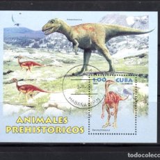 Sellos: H.B. DE CUBA ANIMALES PREHISTORICOS