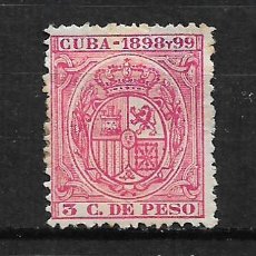 Sellos: CUBA SELLO FISCAL 1898 3 C. DE PESO * - 3/2. Lote 187221596