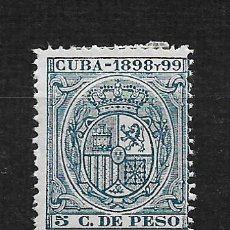 Sellos: CUBA SELLO FISCAL 1898 5 C. DE PESO (*) - 3/2. Lote 187221642