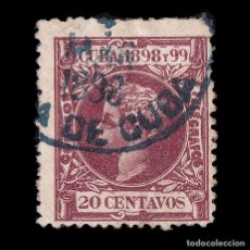 Sellos: CUBA.1898. ALFONSO XIII.20C.USADO.EDIFIL.168. Lote 191157405