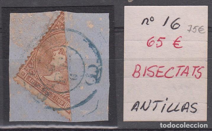Sellos: ANTILLAS NUM. 16 BISECTADO - Foto 1