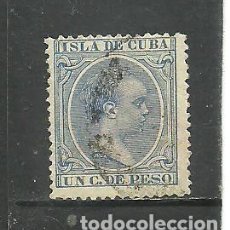 Sellos: CUBA 1894 - EDIFIL NRO. 136 - ALFONSO XIII - 1C. - USADO. Lote 313249848