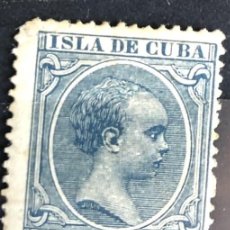 Sellos: CUBA ESPAÑOLA - COLONIA ESPAÑOLA 1896 5 CTS DE PESO AZUL