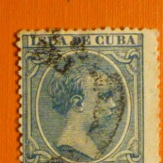 Sellos: SELLO ESPAÑA - ISLA DE CUBA - 5 CÉNTIMOS DE PESO - EDIFIL 149 - AZUL - AÑO 1896-97. Lote 334788553