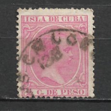 Sellos: ESPAÑA CUBA 1894 EDIFIL 137 USADO LAS CRUCES - 11/31. Lote 341891198