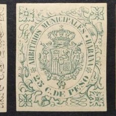 Sellos: COLONIAS ESPAÑOLAS. CUBA. ARBITRIOS MUNICIPALES HABANA 1890. 3 SELLOS. FISCALES.