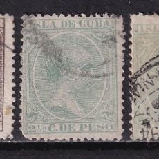 Sellos: 1890 CUBA ALFONSO XIII 3 PIEZAS USADAS. 24 €. VER. Lote 352783574