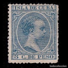 Sellos: CUBA.1894 ALFONSO XII.5C AZUL.MATASELLO EDIFIL.149. Lote 400935354