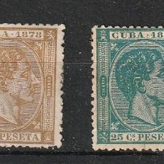 Sellos: CUBA ESPAÑA LOTE DE 4 SELLOS NUEVOS DE 1878.
