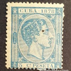 Sellos: CUBA 1878 - ALFONSO XII, 5C. (EDIFIL 44 *)