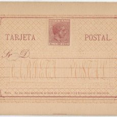 Sellos: CUBA ENTERO POSTAL EDIFIL 17. 1882. SIN PUNTO DESPUÉS DE ”SR”. RARO.