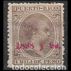 Francobolli: PUERTO RICO 1898 ALFONSO XIII, HABILITADOS, EDIFIL Nº 151 *