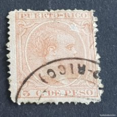 Sellos: ESPAÑA, PUERTO RICO, 1891-1892, ALFONSO XIII, EDIFIL 94, USADO, ( LOTE AR )