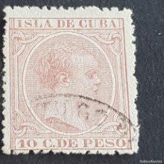 Sellos: CUBA, 1891-1892, ALFONSO XIII, EDIFIL 128, USADO, ( LOTE AB )