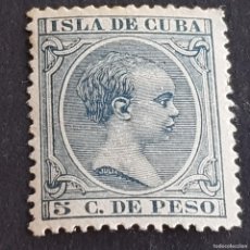 Sellos: CUBA, 1876, ALFONSO XIII, EDIFIL 149*, NUEVO, GOMA, FIJASELLO, ( LOTE AB )