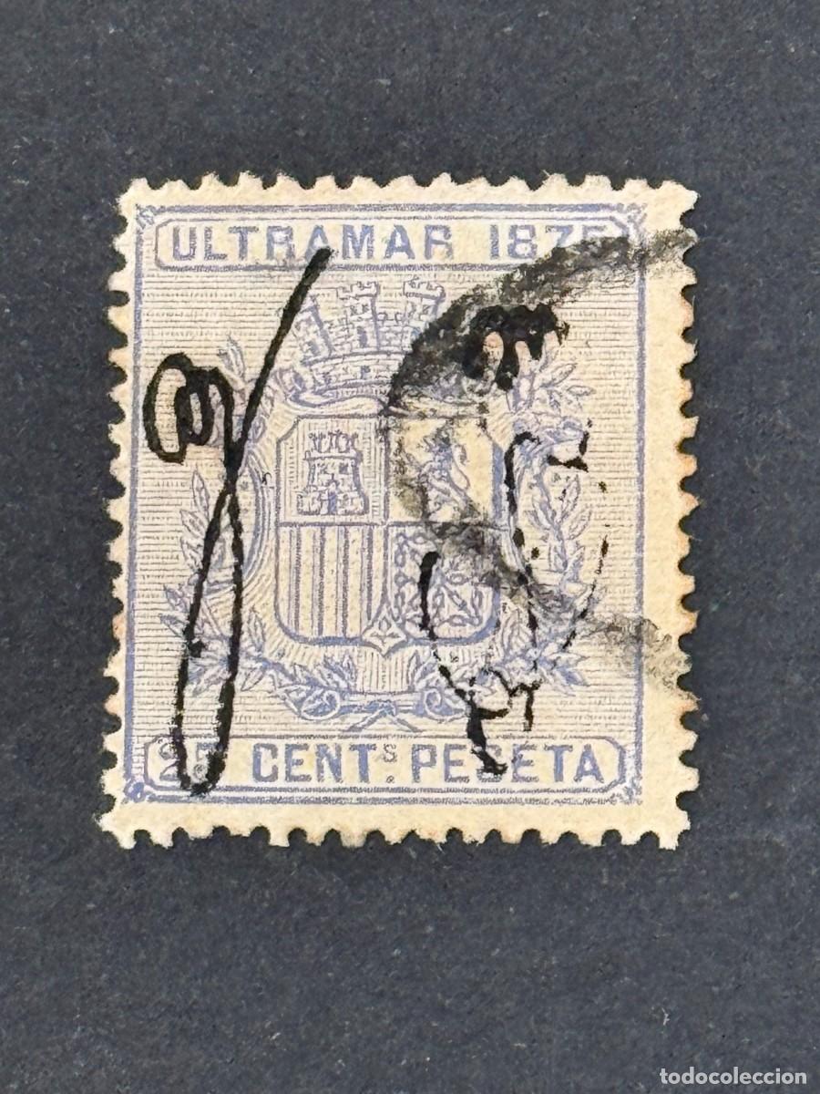 Sellos: Puerto Rico, sello de Cuba, sobrecargado, 1875, Edifil 5, usado