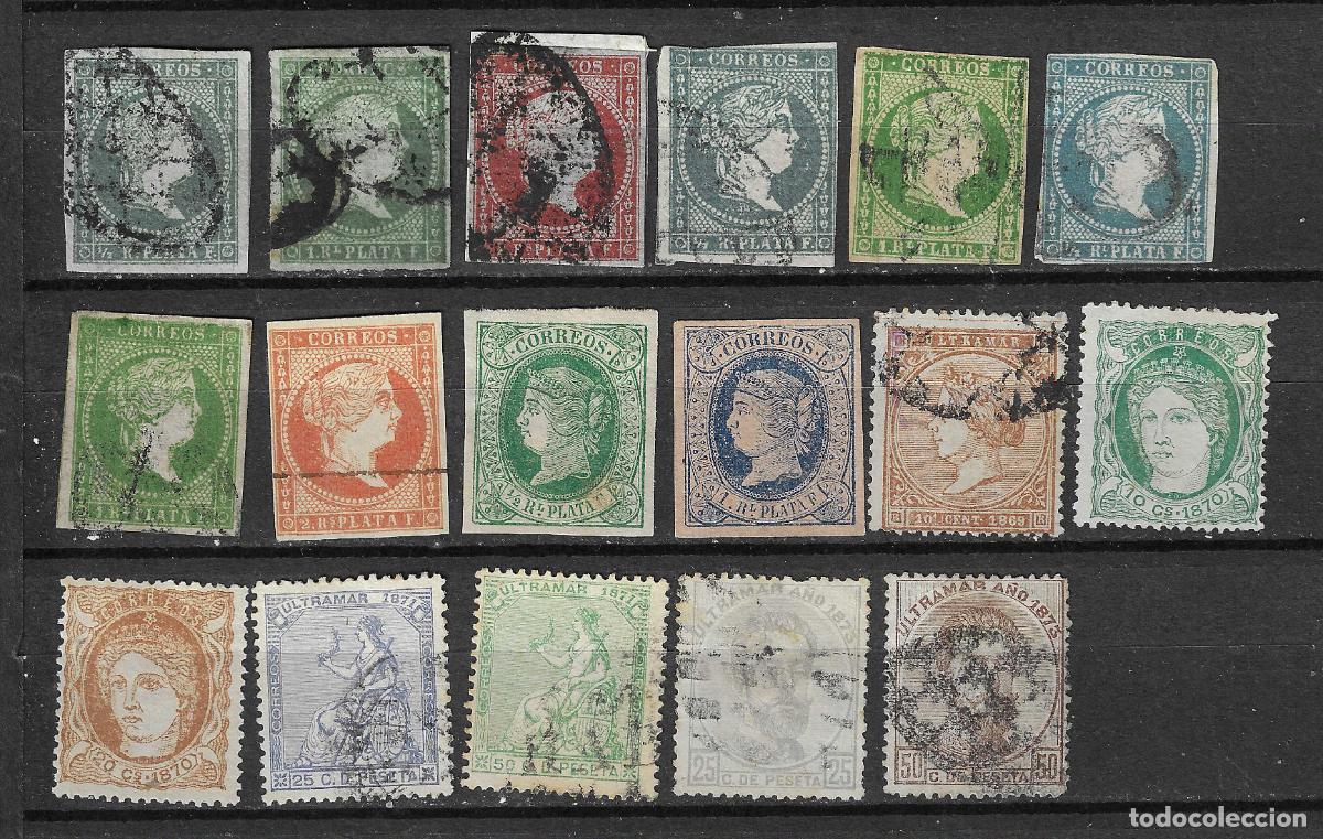 Sellos: ANTILLAS RESTO DE COLECCION 17 DIFERENTES